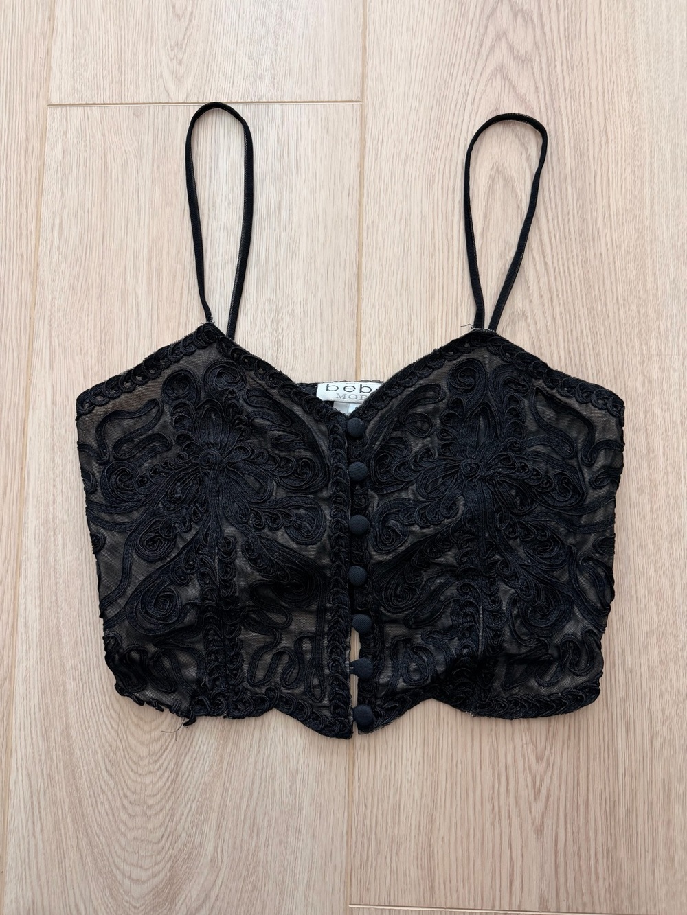Vintage Bebe Moda Corset-Style Cami